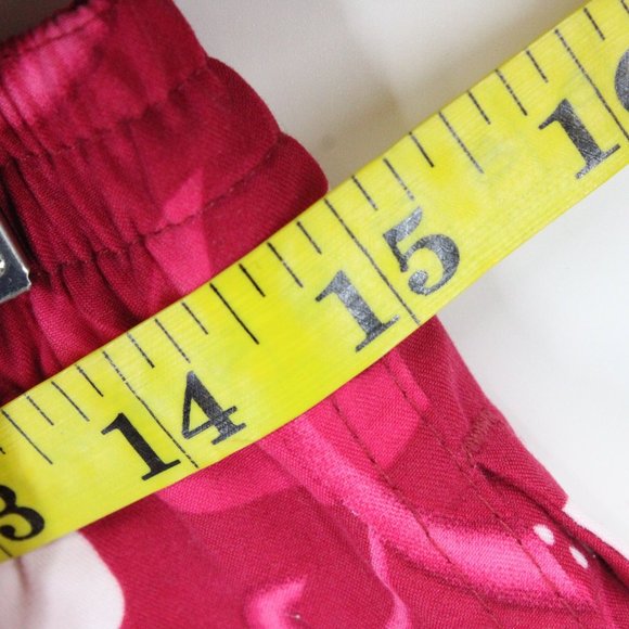 Vintage Palmwave Pants Womens Pink Floral Lightweight Flat Front Size Medium M - Picture 7 of 8